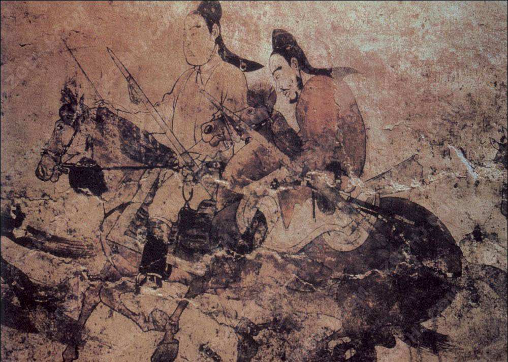 北齐东安王娄睿墓室壁画