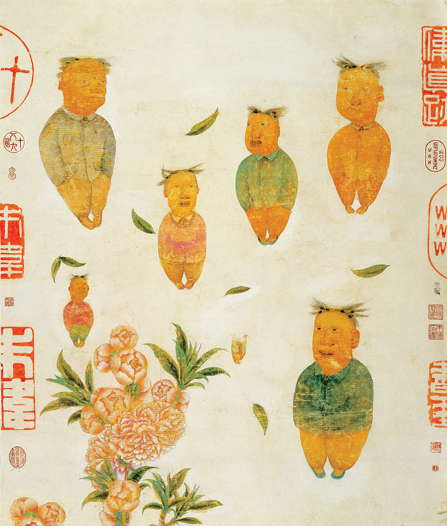 Zhu Wei, "Vernal Equinox No. 3," ink and color on paper